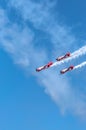 AeroShell aerobatic team airplanes Royalty Free Stock Photo